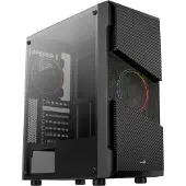 Eurocase AeroCool Menace Saturn FRGB v1 - Tempered Glass Edition - Tour - ATX - panneau latéral avec fenêtre (verre trempé)