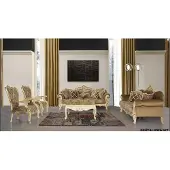 AEA Exclusif canapé marron baroque table rococo 5pcs canapé