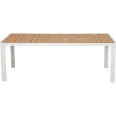 Ebuy24 Noah table de jardin 205x90 cmReproduction teck.