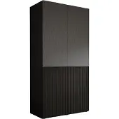 3Xeliving Armoire, noir graphite, 100 x 200 x 51 cm