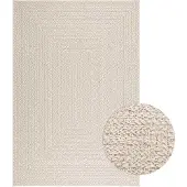 Syfax Tapis ZIZUR crème 140x200 cm aspect de jute intérieur extérieur