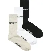 Jack & Jones Chaussettes 'JACSOHO' gris clair / noir / blanc