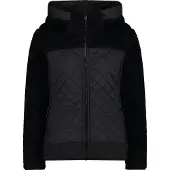 CMP Veste à capuche wooltech femme Teddy Fur effect