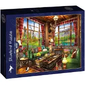 Blue Bird Mount Cabin View - 1000 pièces paysage