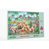 The House of Puzzles Puzzle XXL pièces Mucky Pups 500 pièces Animaux