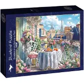 Blue Bird Puzzle Petit-Déjeuner sur le Balcon à Paris - 1000 pièces