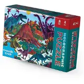 Crocodile Creek Puzzle « Dinosaures holographiques » - 50 pièces - Puzzle pour enfants