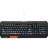 Canyon Clavier de jeu HAZARD GK-6 US layout, filaire, mécanique avec effets lumineux, 104 touches, 10 types de rétroéclairage