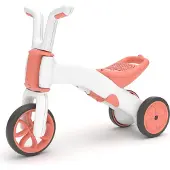 Chillafish Bunzi ldzsvara velosipds - transformers paiem mazkajiem 2-in-1, flamingo roz, no 1 ldz 3 gadiem