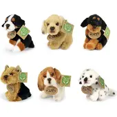 Rappa Chien en peluche assis 11 cm ECO-FRIENDLY