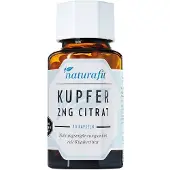 Naturafit gélules de cuivre 2 mg citrate, 90 gélules
