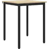 vidaXL Table de salle à manger, 60 x 60 x 75 cm, panneaux de particules, imitation chêne Sonoma