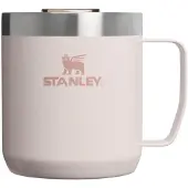 Stanley Mug de voyage Everyday Camp Hammertone Rose Quartz – 350 ml, rose