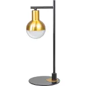 Eth Lampe de table Drop noir avec de l'or