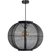 Expo Suspension Bohème Fabric noir Ø 58cm