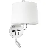 Faro MONTREAL Applique intérieure avec lecteur chrome/blanc 24033-01