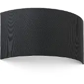 Faro Applique murale Coton en tissu semi-circulaire noir