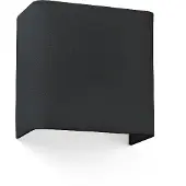 Faro Applique murale en tissu Coton Carré noir
