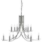 Searchlight Lampe suspendue chromée Ascona Ø 88 cm