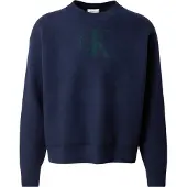 Calvin Klein Jeans Pull-over bleu foncé / vert foncé