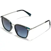 Hawkers Lunettes de soleil , modèle INK, couleur bleu marine, en denim, pour hommes et femmes