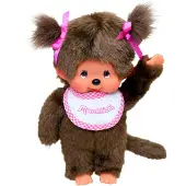 Monchhichi Classic Girl rose, env. 20cm