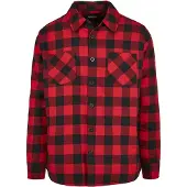 Urban Classics Chemise rouge clair / noir