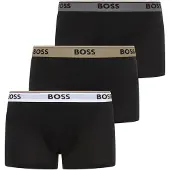 BOSS pour homme. 50554693 Lot de trois caleçons Power noirs (XXL), Homewear, Polyester