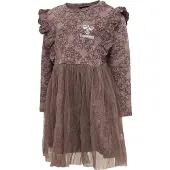 Hummel Fia Long Sleeve Dress Marron 56 cm Fille