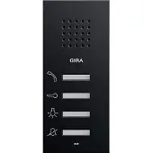 Gira Téléphone d'intérieur audio 1250005 AP Système 55 noir - noir (1250005)