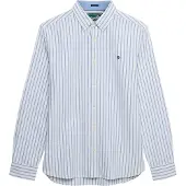 Superdry Preppy Oxford Long Sleeve Shirt Blanc S Homme
