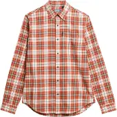 Superdry Chemise mélange de couleurs / rouge rouille