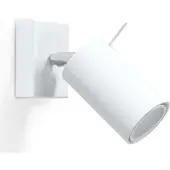 Sollux Applique RING blanc 1xGU10 10W acier 8x16x8cm