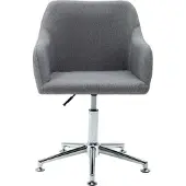 vidaXL Chaise de bureau Pivotante Tissu gris clair