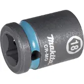 Makita Clé à douille E-16140 Impact Black 1/2 pouce extérieur 4 pans D.18mm court