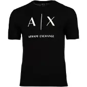 Armani Exchange T-Shirt noir / blanc