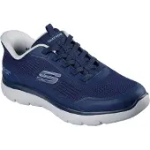 SKECHERS Baskets basses 'SUMMITS - LEYTER' bleu marine / bleu fumé