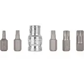 GEKO Douilles XZN M5-M12, adaptateur 1/2", jeu de 6 G10042