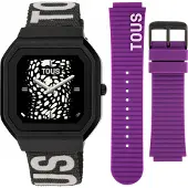Tous Smartwatch pour femme 200351075 en noir avec bracelet mode supplémentaire