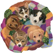 Sunsout Puzzle Litter of Puppies - 750 pièces animaux