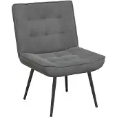 vidaXL Fauteuil relax gris foncé 64x74x84 cm velours