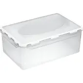 PLAST TEAM Vertriebs GmbH plast team Boîte de conservation Airtight 5,0 litres transparent/blanc