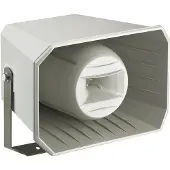 Monacor Haut-parleur à pavillon 2 voies 100 V/8 ohms 114 dB 150-15000 Hz IP66 hgr IT-250TW