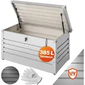 Gardebruk Coffre de jardin Gris clair 120x62x63cm rangement