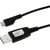 Samsung ECC1DU0BBK Câble de données Micro-USB 0.8m noir bulk (ECC1DU0BBK)