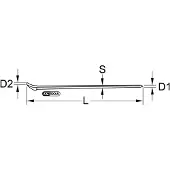 Ks Tools EDELSTAHL Nageleisen, 750mm ( 964.3208 )