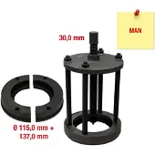 Ks Tools Extracteur de roulement à rouleaux coniques différentiel pour MAN, 12 pces ( 460.0620 )
