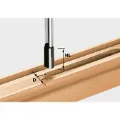 Festool Fraise à rainurer HW, queue de 8 mm, HW S8 D10/20 | 490959