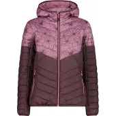 CMP - Veste hybride pour femme « Fix Hood », doudoune synthétique, violet