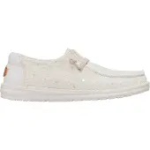 HEY DUDE Chaussures de loisirs pour femme Wendy Sequin Lace, couleur ivoire, taille 38